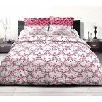Parure de couette 240x260 cm home linge passion frise : housse de couette + 2 taies doreiller - 100% ...