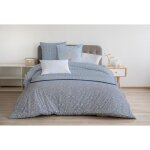 Parure de couette 240x260 cm home linge passion louxor : housse de couette + 2 taies doreiller - 100% ...