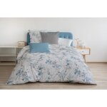 Parure de couette 240x260 cm home linge passion pompadour : housse de couette + 2 taies doreiller - 100% ...
