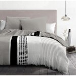 Parure de couette 3 pi�ces - housse de couette + 2 taies doreiller mimosa 220x240 cm - microfibre - home ...