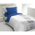 Parure de couette microfibre ambroisie - 1 housse de couette 140 x 200 cm + 1 taie doreiller 63 x 63 ...