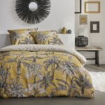Parure de couette - today - sunshine 0. 15 - 220x240cm - 2 personnes - imprim�e - coton 57 fils