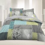 Parure de drap - poeme - king - 100% coton - 57 fils / cm - 2 taies doreiller