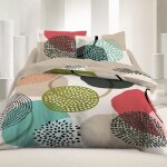 Parure de drap - rond - king - 100% coton - 57 fils / cm - blanc