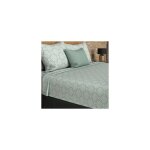 Parure de draps coton 57 fils 240x290 cm esmeralda vert par soleil docre