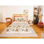 Parure housse de couette 3pcs 240x220 100% coton bci adouci 57 fils mig