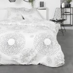 Parure de lit 2 personnes today flannelle 1. 5 - une housse de couette 240x260 cm + 2 taies doreillers ... Parure de lit 2 personnes today flannelle 1. 5 - une housse de couette 240x260 cm + 2 taies doreillers ...