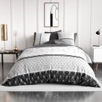 Parure de lit 220x240 cm coton 57 fils - 3 pi�ces costa