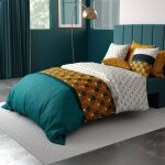 Parure de lit 220x240 cm coton 57 fils - 3 pi�ces drama