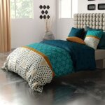 Parure de lit 240x260 cm coton 57 fils - 3 pi�ces ada