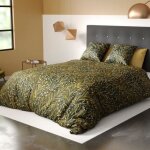 Parure de lit 3 pi�ces - nava - coton bio - housse de couette 240x260 + 2 taies doreiller 63x63 cm