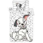 Parure de lit bb enfant disney 101 dalmatiens chien lucky noir blanc housse de couette 100x135 cm taie ...