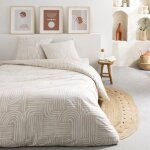 Parure de lit 2 personnes arche en coton 260x240cm