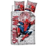 Parure de lit enfant - marvel - spiderman - housse de couette 140x200 cm - taie 65x65 cm - oeko tex