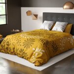 Parure de lit housse de couette avec taies doreiller 100% coton 47 fils babouchka 240x260 cm Parure de lit housse de couette avec taies doreiller 100% coton 47 fils babouchka 240x260 cm
