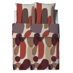 Parure de lit - jopline - 200x200 cm - 100% coton - motif graphique - oeko - tex Parure de lit - jopline - 200x200 cm - 100% coton - motif graphique - oeko - tex