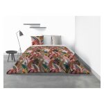 Parure de lit housse de couette avec taie doreiller 100% coton 57 fils narnia 220x240 cm Parure de lit housse de couette avec taie doreiller 100% coton 57 fils narnia 220x240 cm
