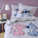Parure de lit imprimée 100% coton disney home stitch happy Parure de lit imprimée 100% coton disney home stitch happy