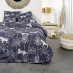 Parure de lit - sunhine 7. 03 - 220 x 240 cm - 100% coton - imprimé jungle - today Parure de lit - sunhine 7. 03 - 220 x 240 cm - 100% coton - imprimé jungle - today