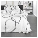 Parure de lit imprimé sunshine domi - today - blanc 220x240 cm Parure de lit imprimé sunshine domi - today - blanc 220x240 cm