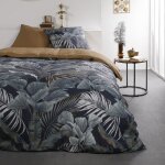 Parure de lit imprim� jungle sunshine - today - bleu 240x260 cm