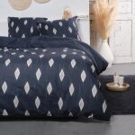 Parure de lit sunshine theo - today - bleu 260x240 cm Parure de lit sunshine theo - today - bleu 260x240 cm