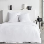 Parure de lit - today - essential - 2 personnes - 220 x 240 cm - effet cr�pon blanc