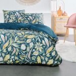 Parure de lit - today sunshine - 240x220 cm - 2 personnes - coton imprim floral