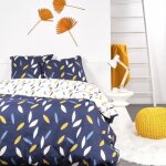 Parure de lit - today sunshine - 240x260 cm - 2 personnes - coton imprim� floral