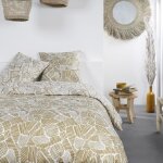 Parure de lit � zip - today - mawira - jaune - autres motifs - naturelle