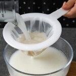 Passoire de cuisineystp tamis en plastique cuillre  passoire  mailles fines pour filtre de cuisine ...