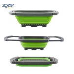 Passoire r�tractable - �cologique - 6 litres - poign�es extensibles - compacte