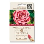 Pastels � lhuile - sennelier - tr�s onctueux - 6 couleurs - rose en fleur