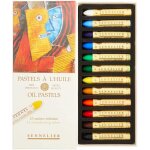 Pastels  lhuile - sennelier - ensemble de 12 - couleurs varies - haute qualit - mixte