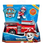 Pat patrouille chien marcus + camion pompier rouge grand echelle - figurine chien - vehicule paw patrol ...