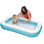 Pataugeoire gonflable rectangulaire intex - pour enfants de 2 ans et plus - jouet inclus