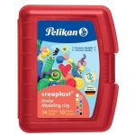 Pte  modeler - pelikan - creaplast - ne durcit pas - bote de 14 - rouge