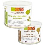 Pte de pistache 200 g + pte de noisette 200 g