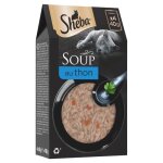 P�t�e pour chat sheba - soup au thon soupe pour chat adulte - boite de 4 sachets de 40 g