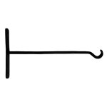 Pat�re potence pour luminaire ou plante droit noir 30 cm