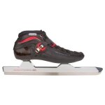 Patin à glace nijdam 3420 norwegians - poute - adultes - black / red - taille 39 Patin à glace nijdam 3420 norwegians - poute - adultes - black / red - taille 39