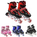 Patins � glace - roller in line rouge - agnesg - taille m - roue � une rang�e - mat�riau composite respirant ...