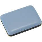 Patin glisseur pour meuble - inofix - 35x25 mm - lot de 4 - antiglisse - gris