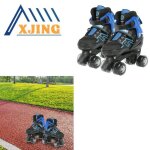 Patins � roulettes ajustables - xjing - mod�le s27 - 31 - bleu et noir - support en aluminium - roues ...