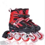 Patins � roulettes dext�rieur agnesg roller in line pour d�butants et avanc�s 32 - 37 - rouge - marque ...