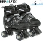 Patins � roulettes - errolves - r�glable - noir - gar�on - fitness - enfant