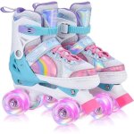 Patin a roulette fille roller enfant 4 roues avec lumineuses patins  roulettes rglables respirantroller ...
