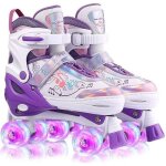 Patins  roulettes - patins quad - roller fille / femmes / enfants / garon roues lumineuses - roller ...