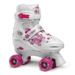 Patins � roulettes quaddy girl 3. 0 - roces - tailles 34 - 37 - blanc - roller fille