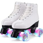 Patins  roulettes - roller chaussure quad - roues led - adulte - loisir